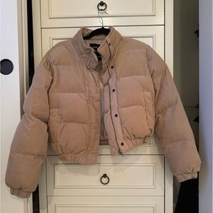 Cotton On Corduroy Cropped Puffer